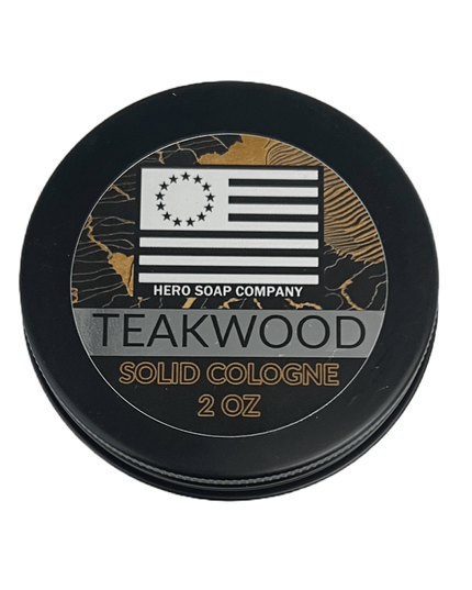 TEAKWOOD SOLID COLOGNE - Hero Soap Company