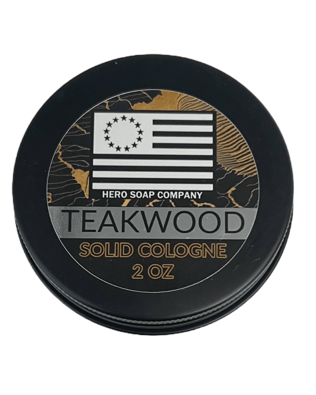 TEAKWOOD SOLID COLOGNE - Hero Soap Company
