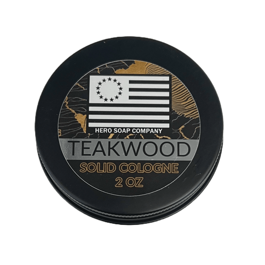 TEAKWOOD SOLID COLOGNE - Hero Soap Company